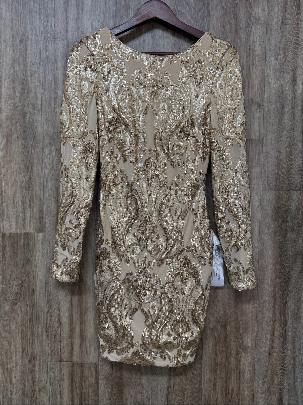 NEW Dress the Population Lola Hold Sequin Mini Dress - Picture 3 of 12
